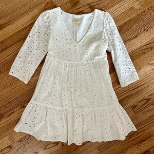 Sézane white eyelet dress size 34